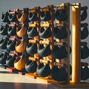 Tour d’haltères Swing Tower Chêne 2-8kg